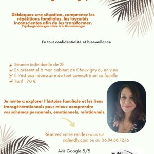 Séance en Psychogénéalogie